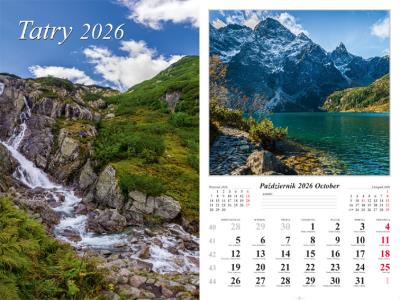 Opakowanie Kalendarz 2026 ścienny 7-k Tatry