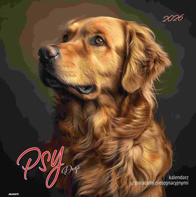 Opakowanie Kalendarz 2026 ścienny albumowy 30x30cm Psy