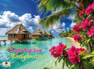 Kalendarz 2026 ścienny albumowy egzetyczna obrazy. Wydawca: Pan Kalendarzyk. SmakLiter.pl Opakowanie Kalendarz 2026 ścienny albumowy egzetyczna obrazy