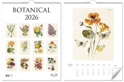 Kalendarz 2026 ścienny Botanika rośliny natura. Wydawca: Skona Ting. SmakLiter.pl Opakowanie Kalendarz 2026 ścienny Botanika rośliny natura