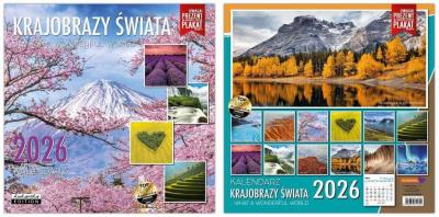 Opakowanie Kalendarz 2026 ścienny Classic Krajobrazy świata