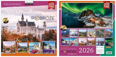 Opakowanie Kalendarz 2026 ścienny Classic Podróże