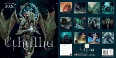 Opakowanie Kalendarz 2026 ścienny kwadrat Cthulhu