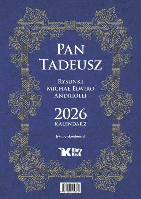 Okładka książki Kalendarz 2026 ścienny Pan Tadeusz