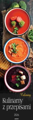 Opakowanie Kalendarz 2026 ścienny paskowy 13x46cm Kulinarny