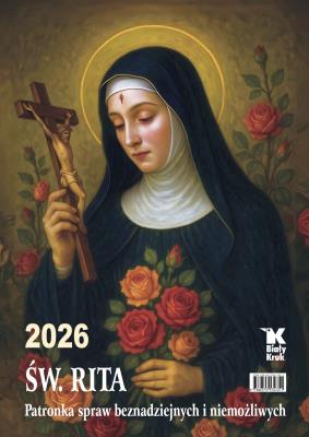 Opakowanie Kalendarz 2026 ścienny Św. Rita. Patronka spraw beznadziejnych i niemożliwych