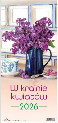 Opakowanie Kalendarz 2026 ścienny w krainie kwiatów