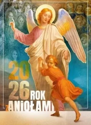 Opakowanie Kalendarz 2026 ścienny wieloplanszowy z Aniołami