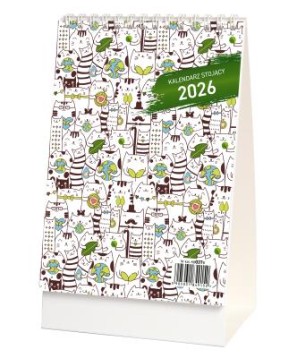 Opakowanie Kalendarz 2026 stojący koty