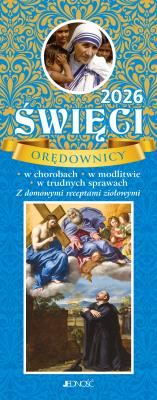 Kalendarz 2026 Święci orędownicy w chorobach w modlitwie w trudnych sprawach. Autor:   Praca zbiorowa. SmakLiter.pl Okładka książki Kalendarz 2026 Święci orędownicy w chorobach w modlitwie w trudnych sprawach