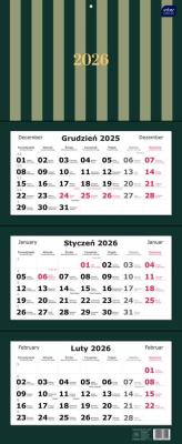 Opakowanie Kalendarz 2026 trójdzielny 82,5x34cm Paski