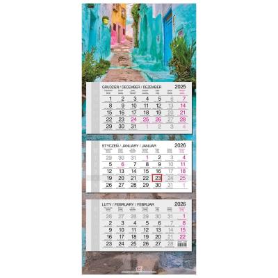 Opakowanie Kalendarz 2026 trójdzielny główka płaska Maroko
