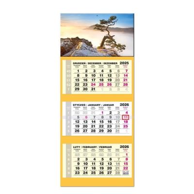 Kalendarz 2026 trójdzielny LUX gł. wypukła Pieniny. Wydawca: EV-Corp. SmakLiter.pl Opakowanie Kalendarz 2026 trójdzielny LUX gł. wypukła Pieniny