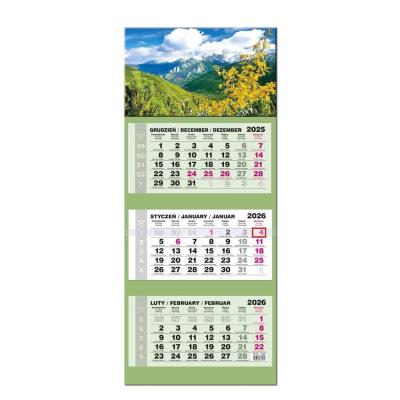 Kalendarz 2026 trójdzielny LUX gł. wypukła Tatry. Wydawca: EV-Corp. SmakLiter.pl Opakowanie Kalendarz 2026 trójdzielny LUX gł. wypukła Tatry