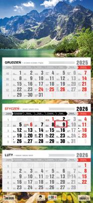 Kalendarz 2026 trójdzielny płaska główka morskie. Wydawca: Pan Kalendarzyk. SmakLiter.pl Opakowanie Kalendarz 2026 trójdzielny płaska główka morskie