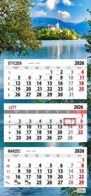 Opakowanie Kalendarz 2026 trójdzielny płaska główka Zamek