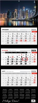 Kalendarz 2026 trójdzielny premium Dubai. Wydawca: Pan Kalendarzyk. SmakLiter.pl Opakowanie Kalendarz 2026 trójdzielny premium Dubai