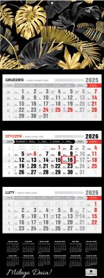 Kalendarz 2026 trójdzielny premium glomour black. Wydawca: Pan Kalendarzyk. SmakLiter.pl Opakowanie Kalendarz 2026 trójdzielny premium glomour black