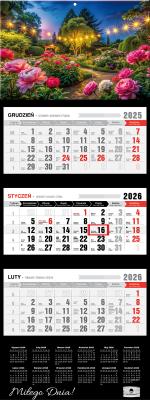 Kalendarz 2026 trójdzielny premium romantico. Wydawca: Pan Kalendarzyk. SmakLiter.pl Opakowanie Kalendarz 2026 trójdzielny premium romantico