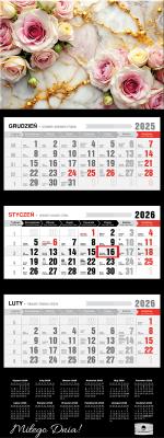Kalendarz 2026 trójdzielny premium vintage. Wydawca: Pan Kalendarzyk. SmakLiter.pl Opakowanie Kalendarz 2026 trójdzielny premium vintage