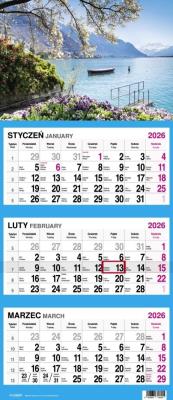 Opakowanie Kalendarz 2026 Trójdzielny Widok