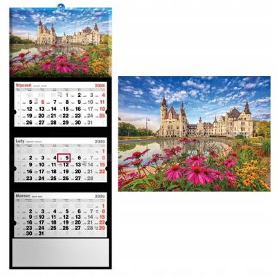 Kalendarz 2026 trójdzielny zamek w Mosznie. Wydawca: Evena. SmakLiter.pl Opakowanie Kalendarz 2026 trójdzielny zamek w Mosznie