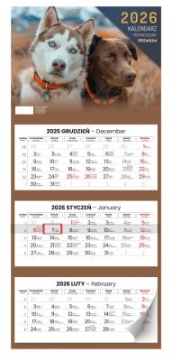 Kalendarz 2026 trzymiesięczny premium. Wydawca: Kalpol. SmakLiter.pl Opakowanie Kalendarz 2026 trzymiesięczny premium