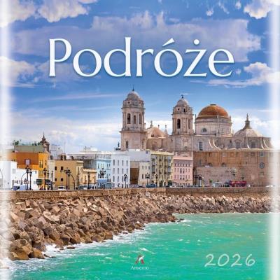 Opakowanie Kalendarz 2026 wieloplanszowy 33x33cm Podróże