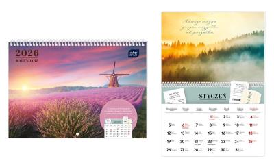 Opakowanie Kalendarz 2026 z kieszonką 25x17,5cm Widoki