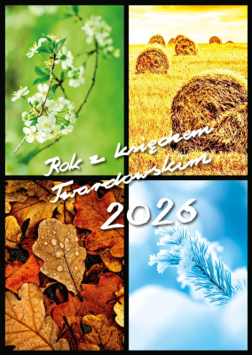 Kalendarz 2026 z księdzem Twardowskim - Pory roku. Autor: ks.Jan Twardowski. SmakLiter.pl Okładka książki Kalendarz 2026 z księdzem Twardowskim - Pory roku