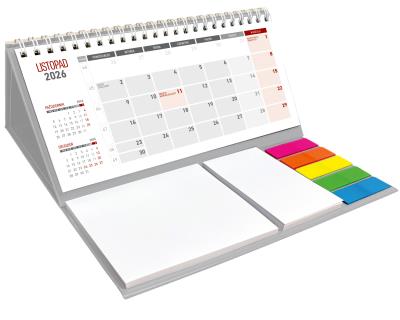 Opakowanie Kalendarz 2026 z notesem miesięczny klejony