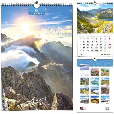Opakowanie Kalendarz 2027 13 planszowy Tatry