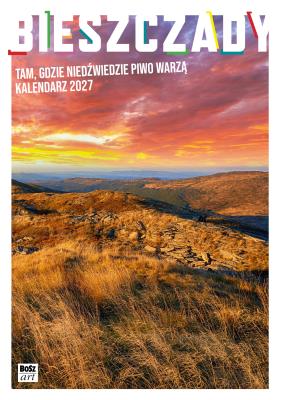 Okładka książki Kalendarz 2027 A4 Bieszczady