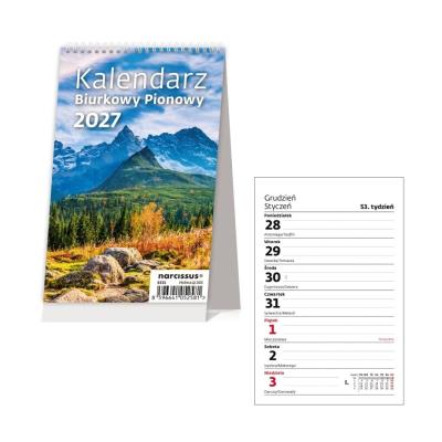 Opakowanie Kalendarz 2027 biurkowy tygodniowy pionowy