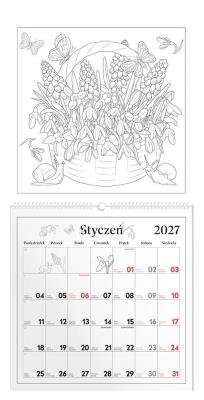 Opakowanie Kalendarz 2027 do kolorowania 30X30