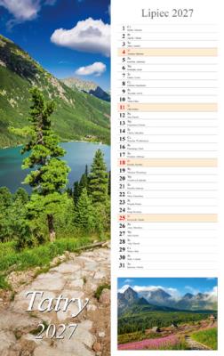 Opakowanie Kalendarz 2027 paskowy Tatry