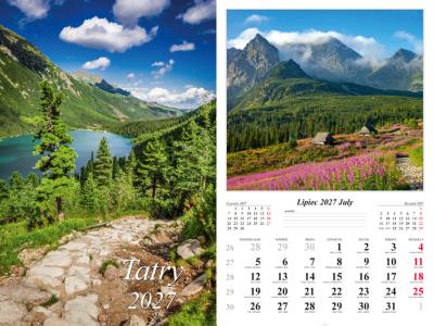 Opakowanie Kalendarz 2027 ścienny 13-k Tatry