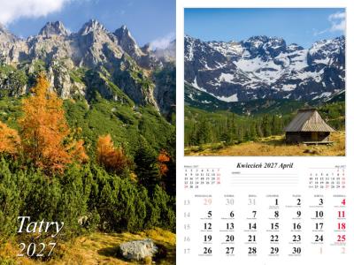 Opakowanie Kalendarz 2027 ścienny 7-k Tatry