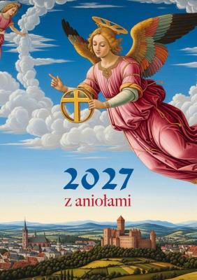 Okładka książki Kalendarz 2027 ścienny A4 z aniołami
