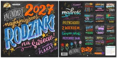 Opakowanie Kalendarz 2027 ścienny Classic Q Tablica rodzinki