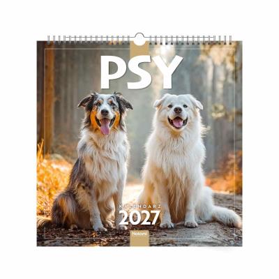 Opakowanie Kalendarz 2027 ścienny Psy 33x33