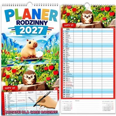 Opakowanie Kalendarz 2027 ścienny rodzinny planer