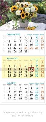Opakowanie Kalendarz 2027 trójdzielny Bukiet