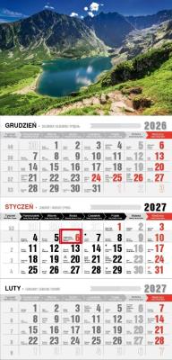 Opakowanie Kalendarz 2027 trójdzielny ekonomiczny Tatry