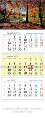 Opakowanie Kalendarz 2027 trójdzielny Jesień