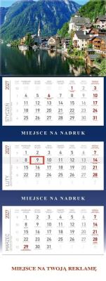 Okładka książki Kalendarz 2027 trójdzielny Jezioro