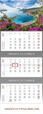 Okładka książki Kalendarz 2027 trójdzielny Laurowe wybrzeże