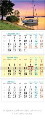 Opakowanie Kalendarz 2027 trójdzielny Mazury