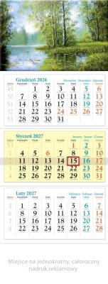 Opakowanie Kalendarz 2027 trójdzielny Rozlewisko