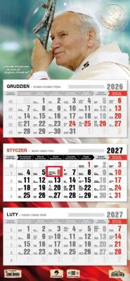 Opakowanie Kalendarz 2027 trójdzielny Święty Jan Paweł II